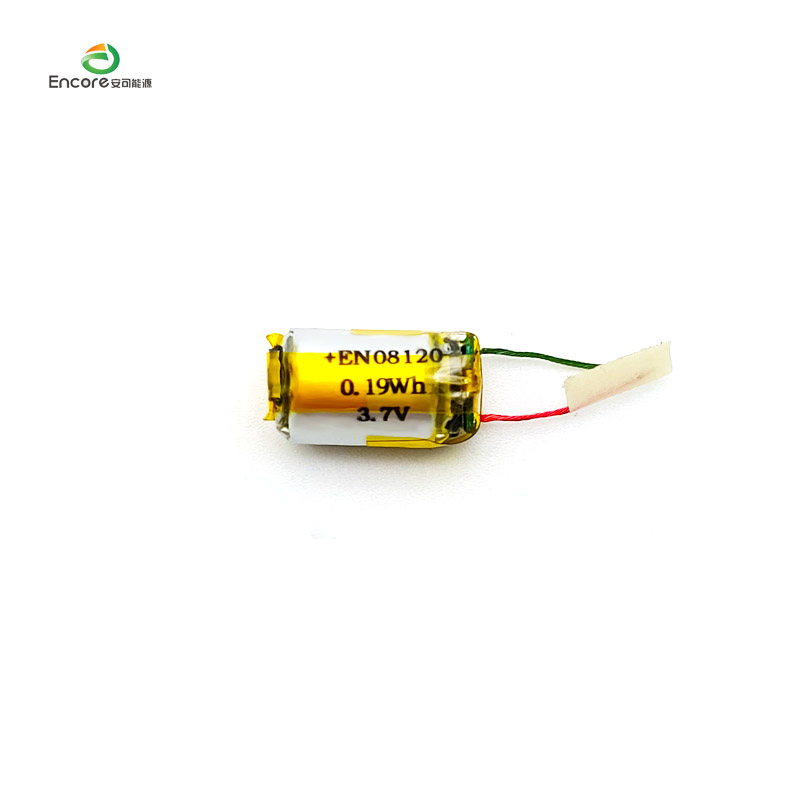 08120 50mAh Bateri lipo silinder 3.7v