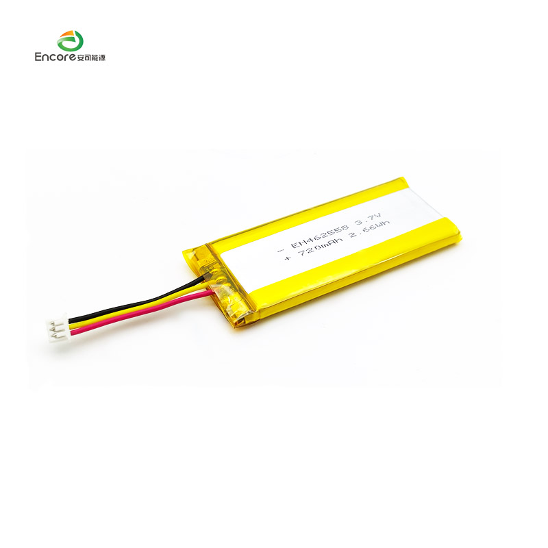 Bateri Polimer Lithium Lipo Boleh Dicas Semula Li-ion 720mAh