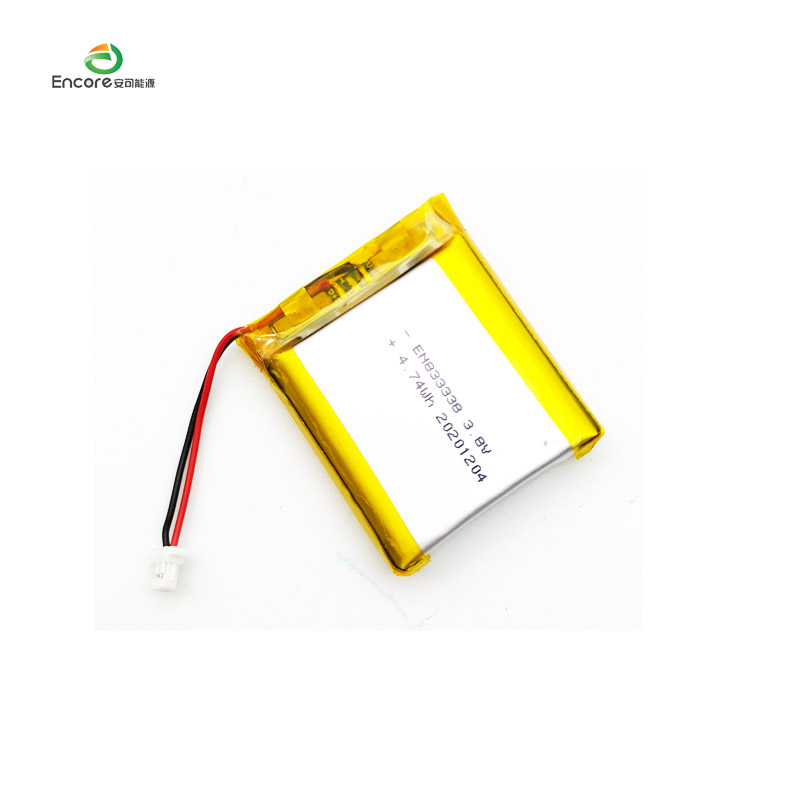 833338 1280mAh 3.8v sel lipo boleh dicas semula